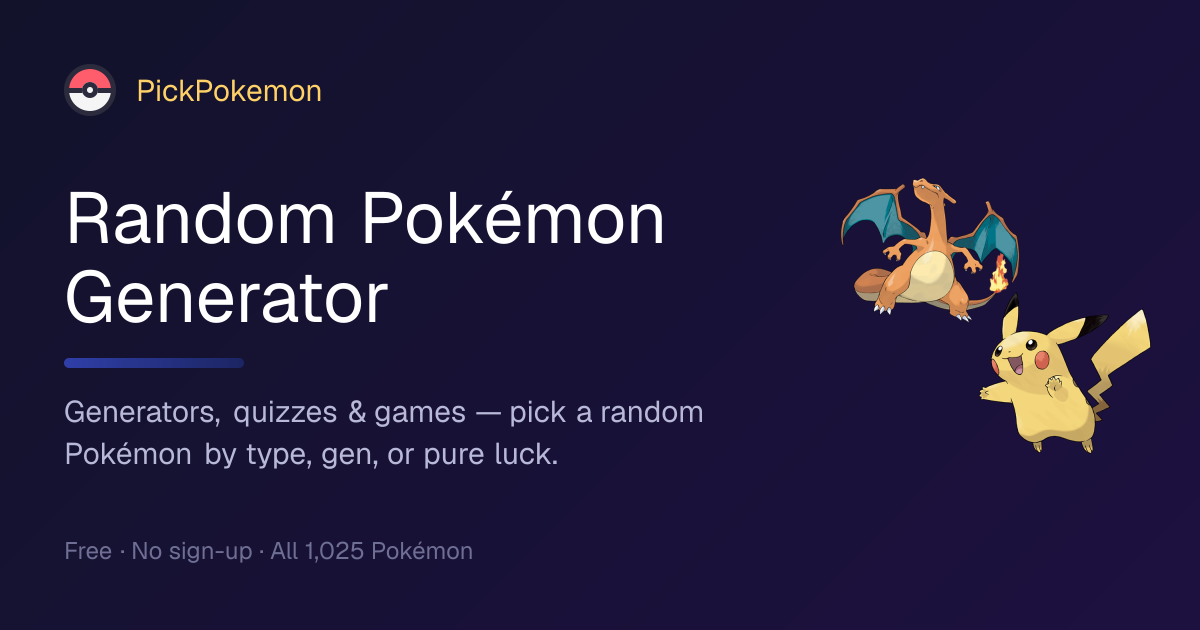 Random Pokémon Generator